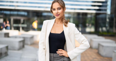 Marynarka biała damska